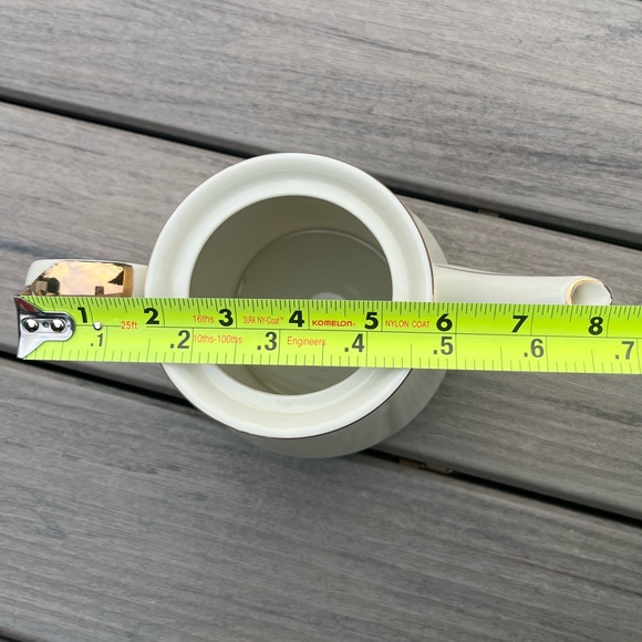 Vintage; Caldor; Porcelain Ware; Coffee Pot; Holiday Holly Leaf Design; In Box - Picture 5 of 10